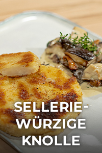 Kochen mit Anixe Sellerie- würzige Knolle in Schnitzelgestalt