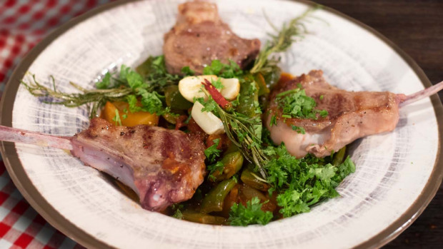 Kochen mit Anixe - herzhafter Lubia- Stangenbohnen Eintopf (Folge 062)