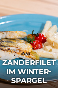 Kochen mit Anixe Leckeres Zanderfilet auf „Winterspargel“ Bett